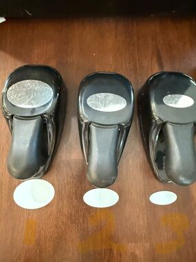 Stampin Up Layering ovals Set of 3 Black Paper Punches